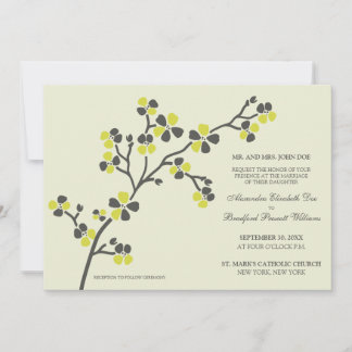 Cherry Blossom Faire-part de mariage moderne : agr