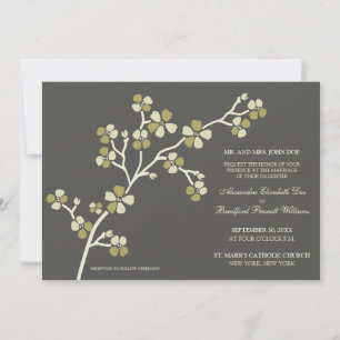 Cherry Blossom Faire-part de mariage moderne : oli
