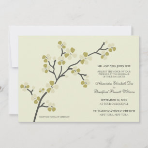 Cherry Blossom Faire-part de mariage moderne :oliv