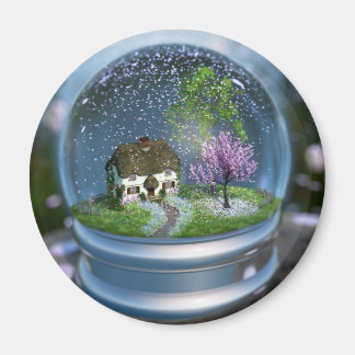 Cherry Blossom Globe Magnet