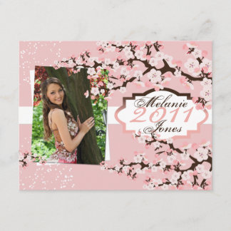 Cherry Blossom Grad Faire-part & Invitation