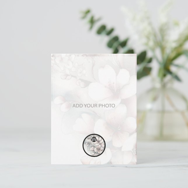 Cherry Blossom Mariage photo Code QR (Debout devant)