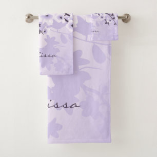 Cherry Blossom Monogramme Floral violet