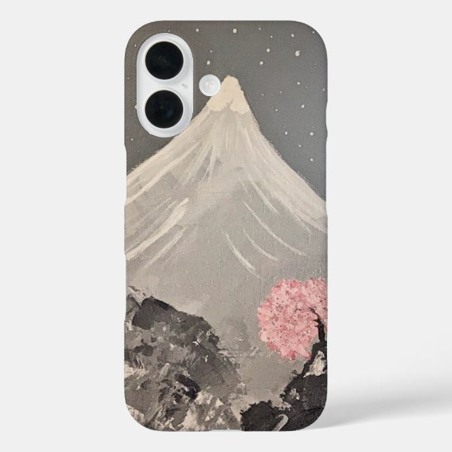 Cherry Blossom Mountain coque iphone Nature Art De (Verso)