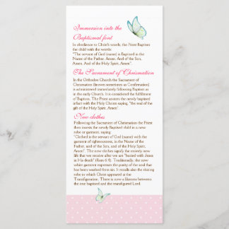 Cherry Blossom Programme de baptême 4/5
