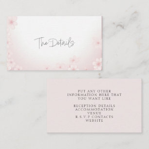 Cherry Blossom Rose Les Détails Carte De Boîtier