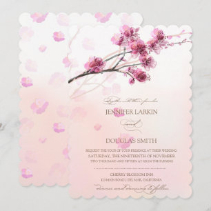 Cherry Blossom/Sakura Wedding Invitations