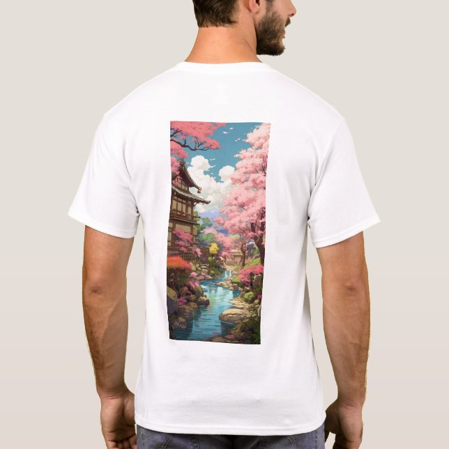 Cherry Blossom Studio T-Shirt Inspiré Ghibli (Dos)