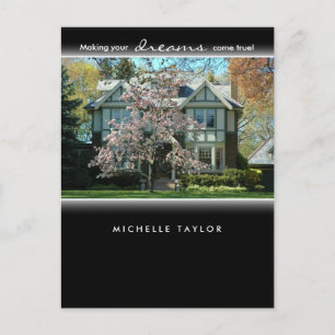 Cherry Blossom Tree Real Estate House Carte postal