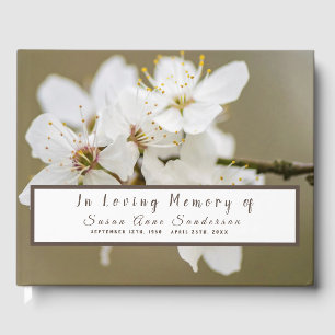 Cherry Blossoms Funeral Memorial Livre d'or