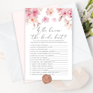 Cherry florssom Qui connaît la mariée meilleur jeu