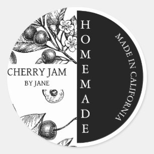 Cherry Jam Étiquette d'affaires moderne
