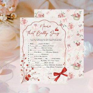 Cherry on Top Baby Song Game Bow rose floral