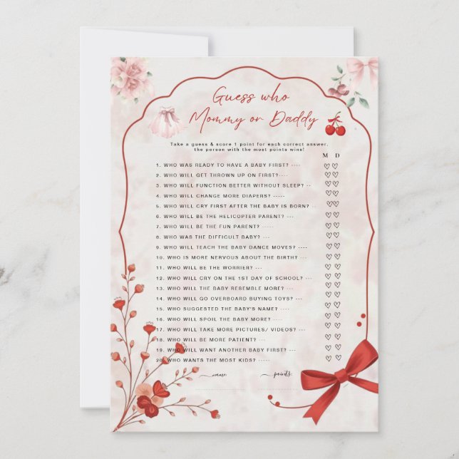 Cherry on Top Devis Qui Joue | Maman ou papa rose (Devant)