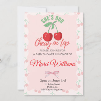 Cherry On Top Invitation