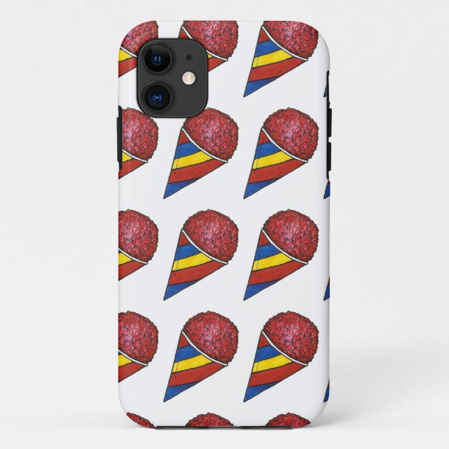 Cherry Red Sno Cone Snocone Congelé Coque de trait (Dos)