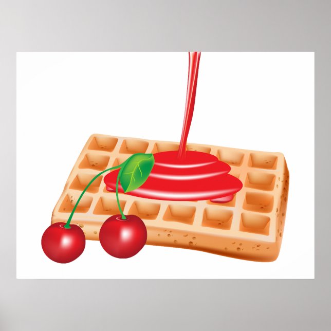 Cherry Waffles Poster (Devant)