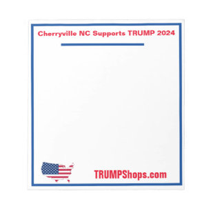 Cherryville NC prend en charge le Bloc-notes TRUMP