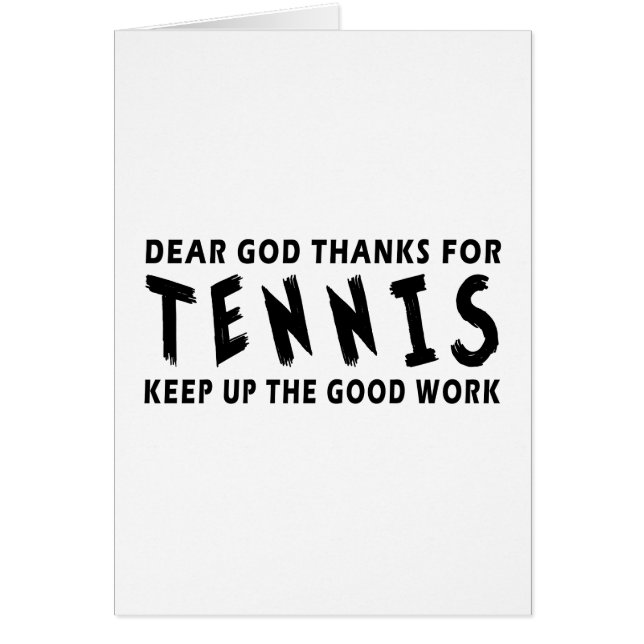 Chers mercis de Dieu de tennis (Devant)