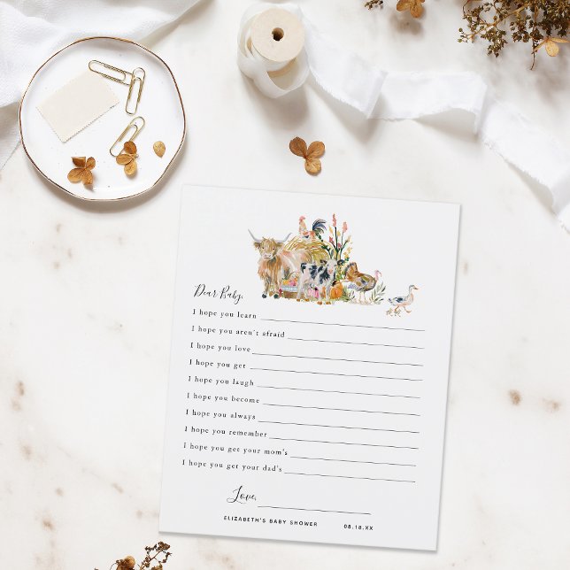 Chers voeux de bébé | Baby shower d'automne (Créateur téléchargé)