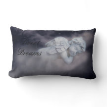 Cherub Dormir Doucement Sur Le Coussin Lumbar Des