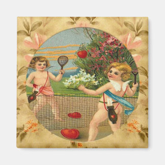 Cherubs Sportifs Design Vintage Magnet personnalis