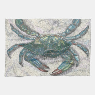 Chesapeake Bay Blue Crab Serviette de cuisine