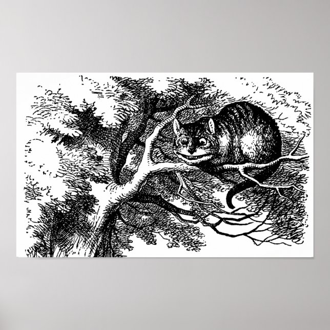 Cheshire Cat Matte Poster (Devant)