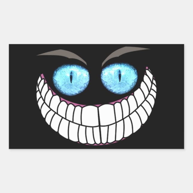 Cheshire Chat - Stickers Yeux Bleus (Devant)