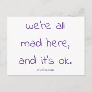 Cheshire Kitten paroles de carte postale