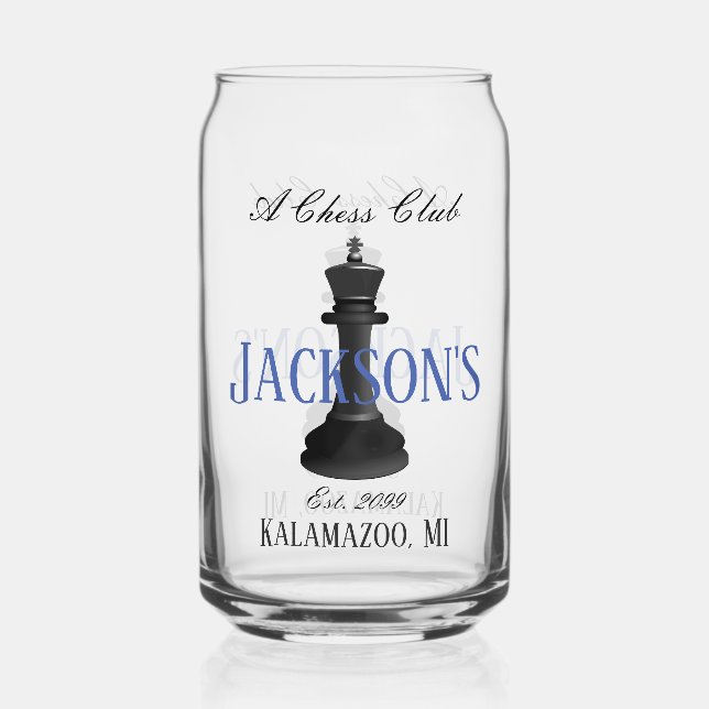 Chess Club w Classic King Dessin Verre Bière (Recto)