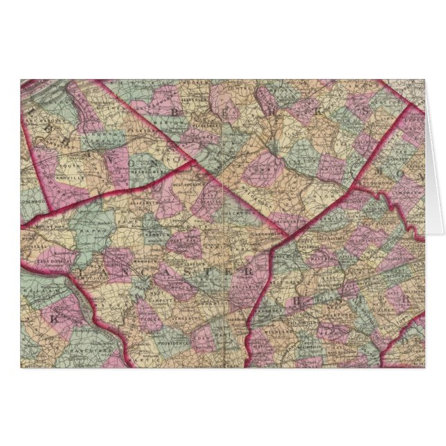 Chester, Dauphin, Berks, Lebanon (Devant horizontal)