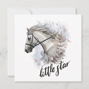 Cheval à main avec plantes jetez l'oreiller