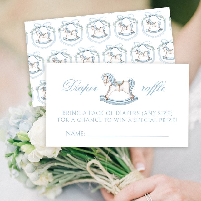 Cheval à rocher bébé garçon douche couche cartes d (Créateur téléchargé)