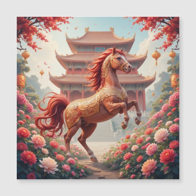 Cheval année de Chine  (Devant)