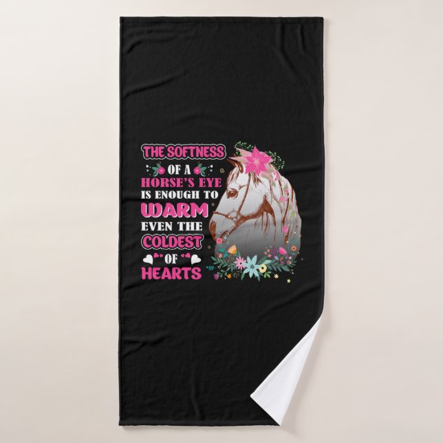 Cheval Art La douceur de l'oeil d'un cheval (Serviette de bain)