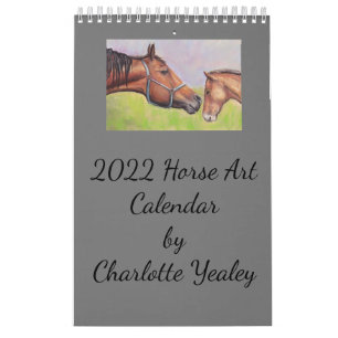 Cheval Art Page simple Petit Calendrier