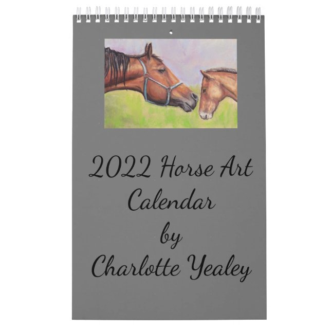 Cheval Art Page simple Petit Calendrier (Protection)