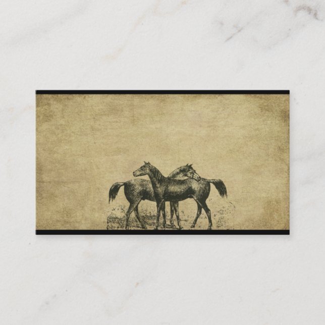 Cheval aux cartes de visite professionnelle de (Devant)