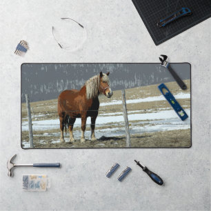 Cheval Belge En Paddock Desk Mat