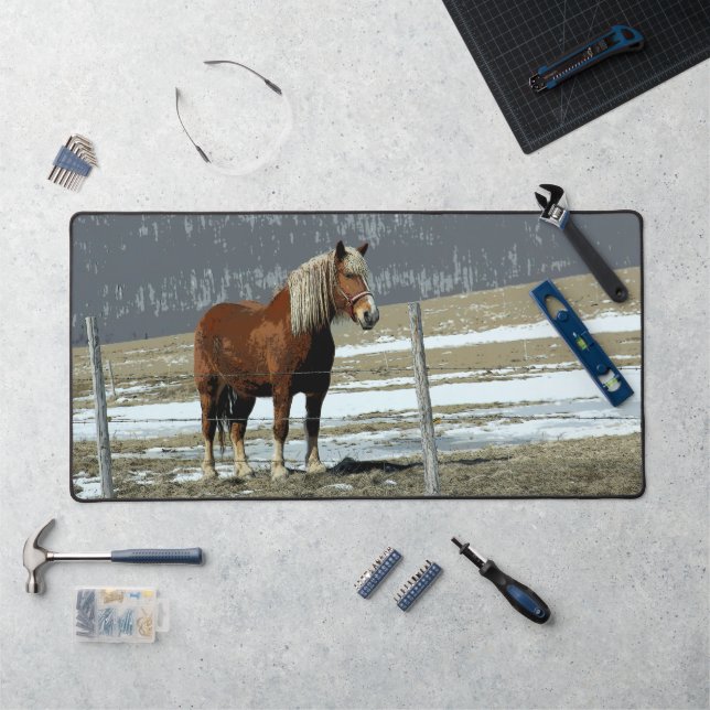 Cheval Belge En Paddock Desk Mat (Poste de travail)