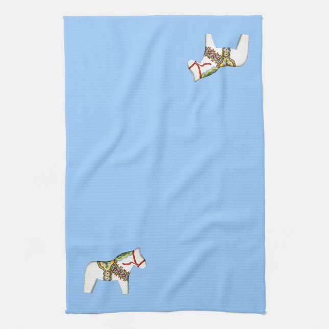 Cheval Blanc Américain MoJo Serviette de cuisine (Vertical)