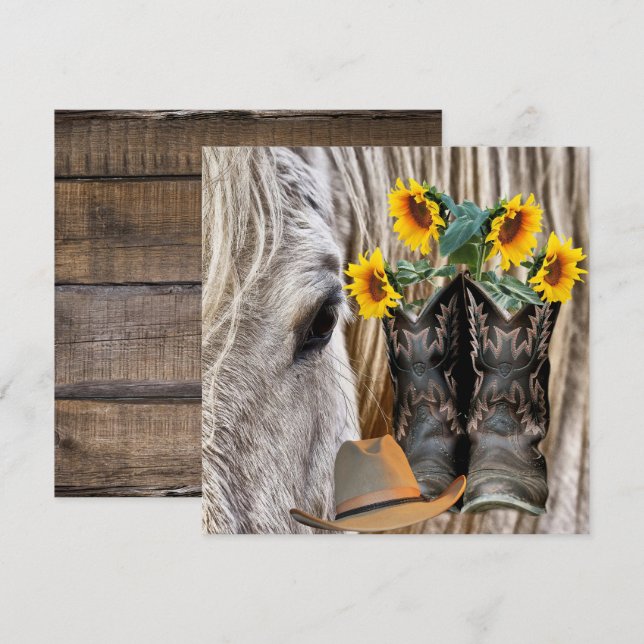 Cheval Boots Cowboy Cowboy Casquette Barne Planche (Devant / Derrière)