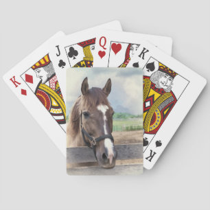 Cheval Brown avec Bridle Deck de cartes de jeu