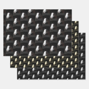 Cheval Brown sur papier d'emballage agricole 3 feu