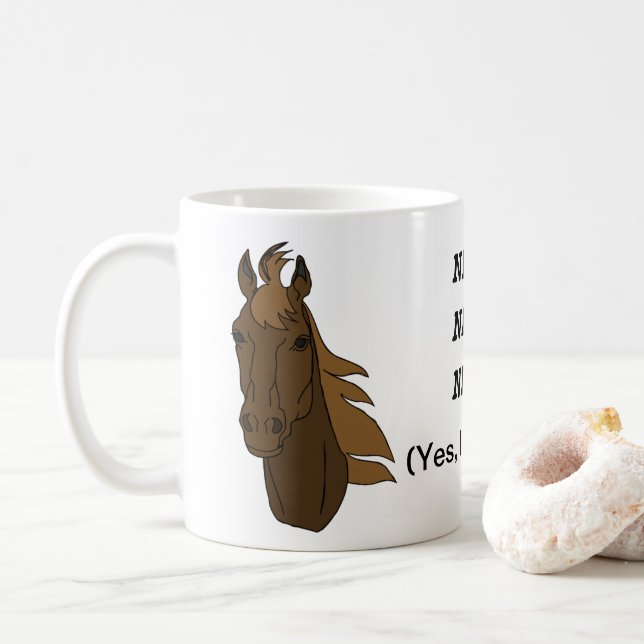 Cheval Café Mug (Avec donut)
