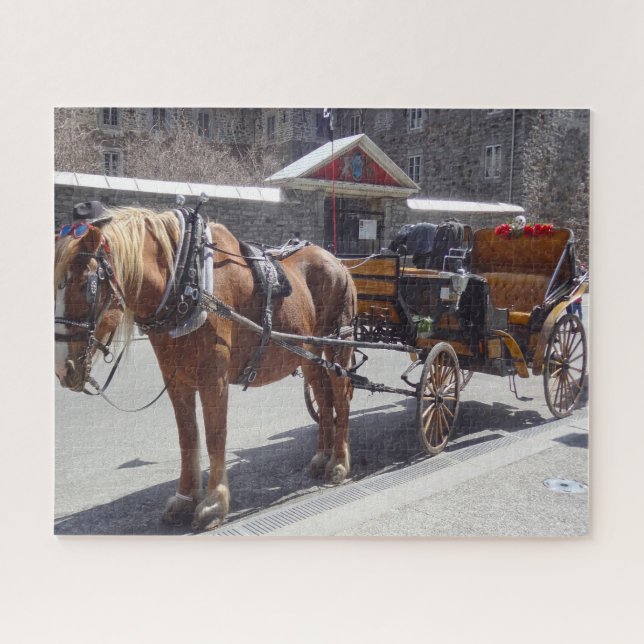 Cheval Carriage Montréal. Jigsaw Puzzle (Horizontal)
