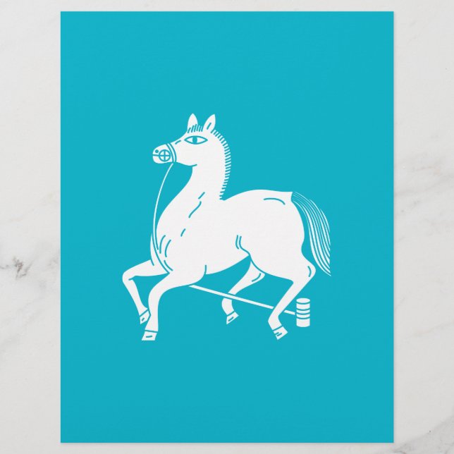 cheval champion attaché (Devant)