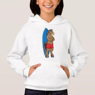 Cheval comme Surfer avec Surfboard