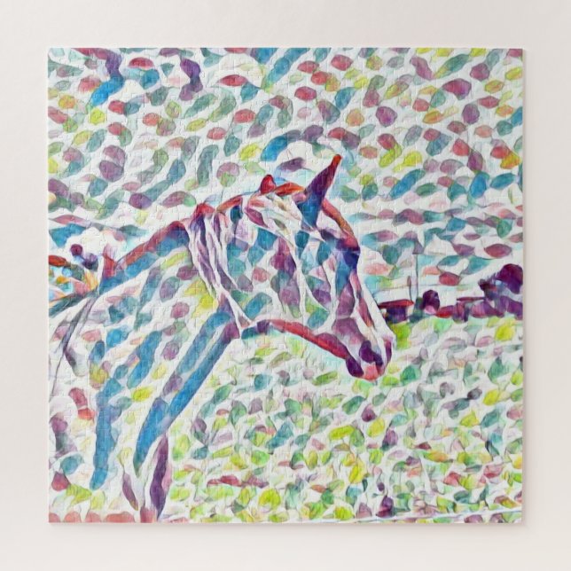 Cheval Couleurs De La Vie, Puzzle (Vertical)